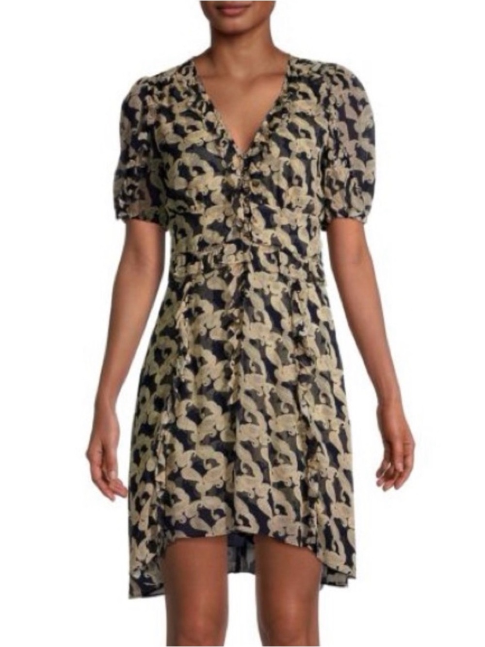 The Kooples Volute Paisley Dress size 3 fits a S/M